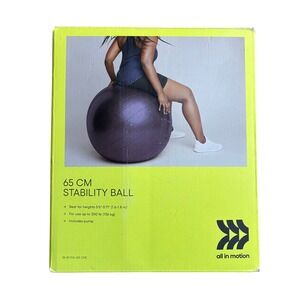 Stability Ball 65cm with Pump in box - Exercise Yoga Workout Core Balance